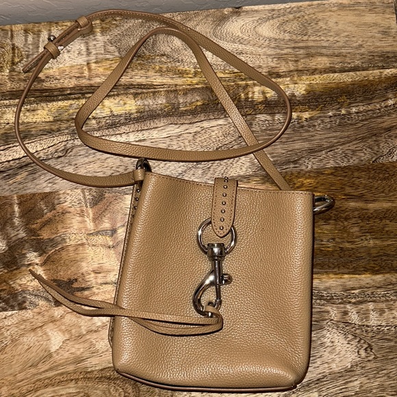 Rebecca Minkoff Mini Leather Studded Feed Crossbody - Picture 2 of 5